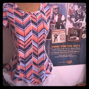 Layered Chevron Blouse